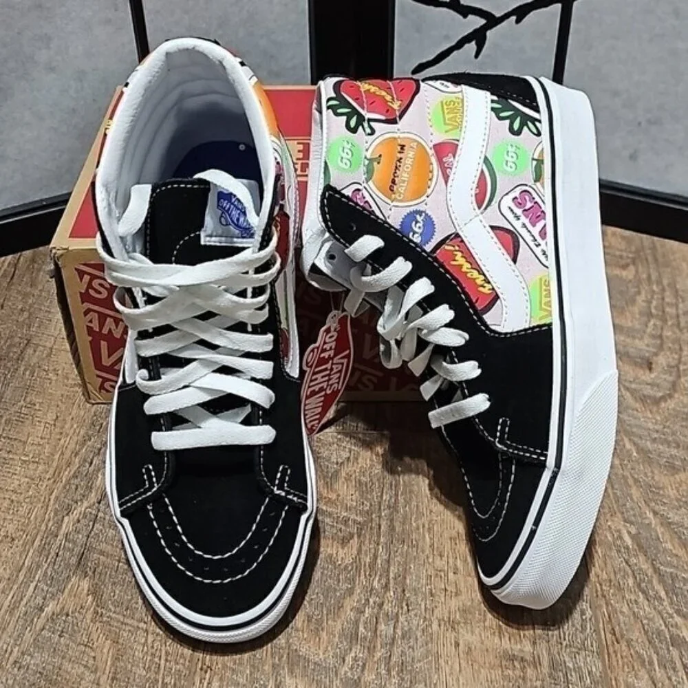 Vans Hi Multicolor Shoes Size 6.5 New